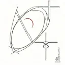 blood type and cross tattoo design idea