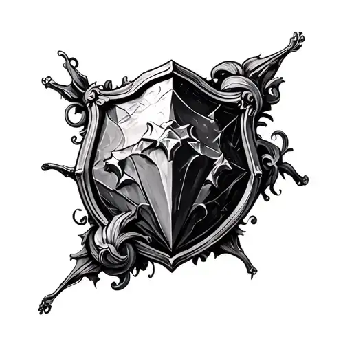 3 d philosophers stone tattoo design idea