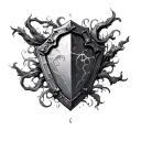 3 d philosophers stone tattoo design idea