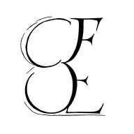 hook twined with letter C E tattoo design idea