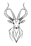 Arabian Oryx tattoo design idea