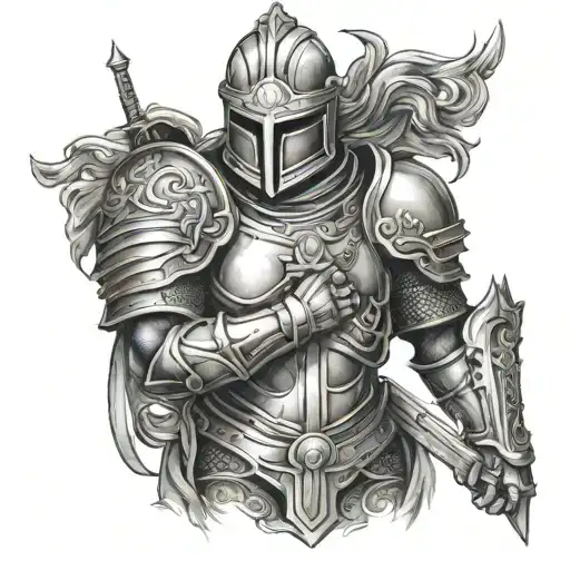 Full Armor Of God tattoo design idea