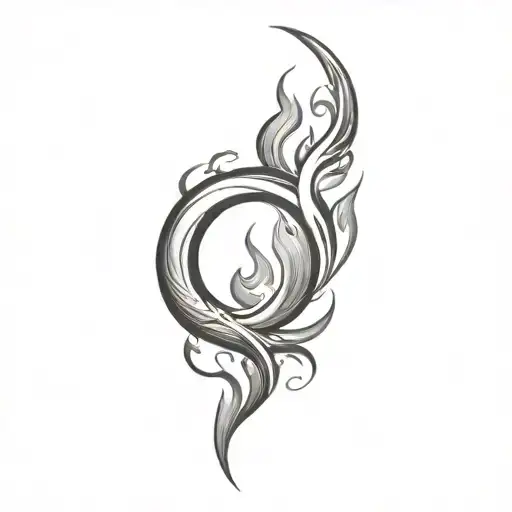 Filler Flames tattoo design idea