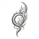 Filler Flames tattoo design idea