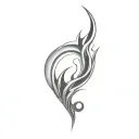 Filler Flames tattoo design idea