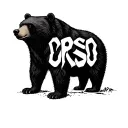 the word orso tattoo design idea