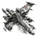 star wars x wing tattoo design idea