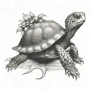 box turtle tattoo design idea