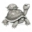 box turtle tattoo design idea