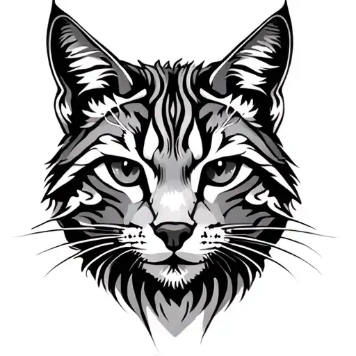 Bobcat tattoo design idea