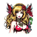 Fortuna Hooker tattoo design idea