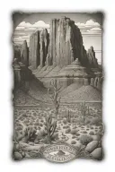 cathedral rock Arizona C J N hidden tattoo design idea