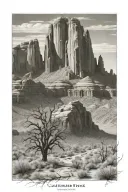 cathedral rock Arizona C J N hidden tattoo design idea