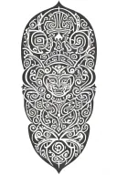 Maori style representing family, personal accomplishment, success, perseverance tattoo design idea