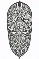 Maori style representing family, personal accomplishment, success, perseverance tattoo design idea