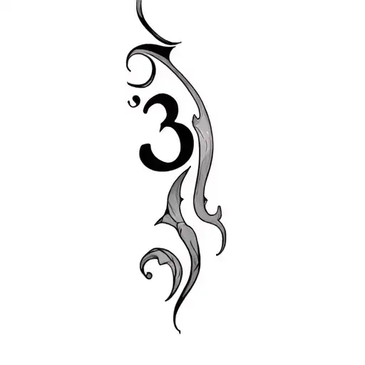 Numbers 369 . 54 tattoo design idea