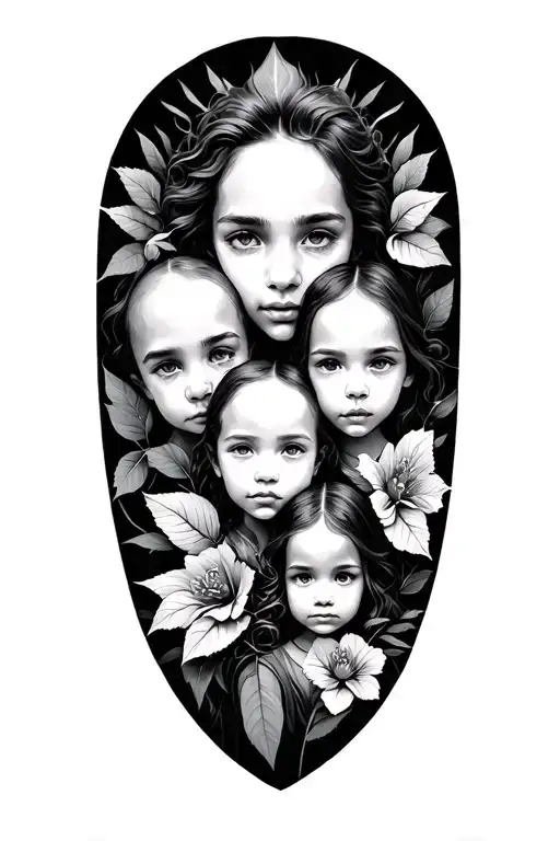 protector family nature  tattoo design idea