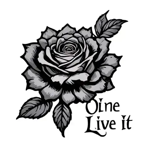 One Life Live It tattoo design idea