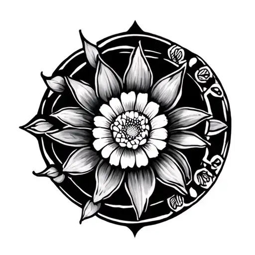 create a tatoo for arm by adding these symbol 1. Lotus 2. mercury 3. ketu 4. venus  tattoo design idea