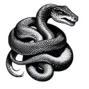 Two Headed Snake tattoo design idea