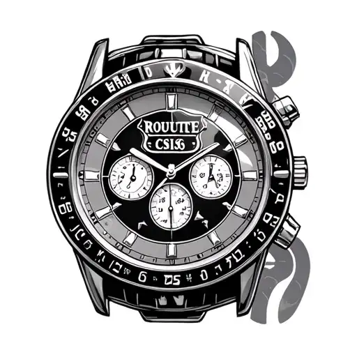 Casino Route 66 casino watch dial 66 tattoo design idea