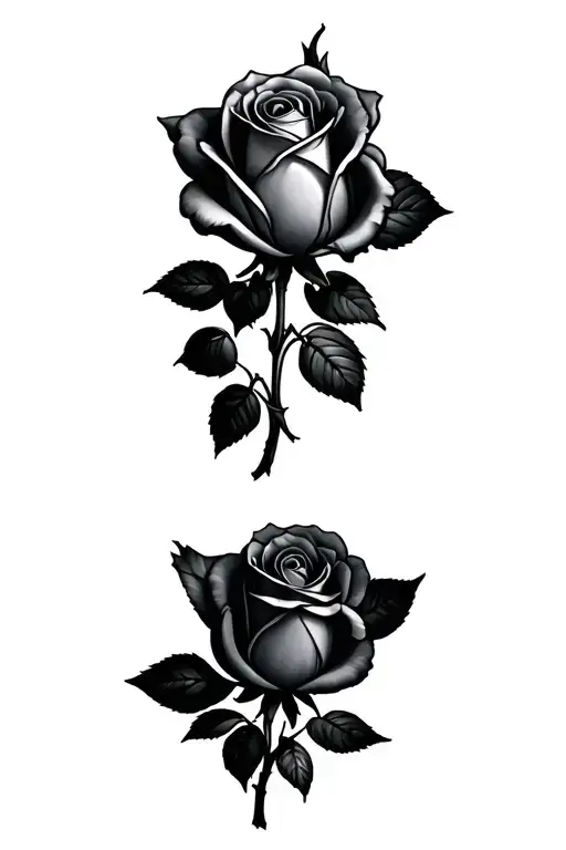 rose tattoo design idea