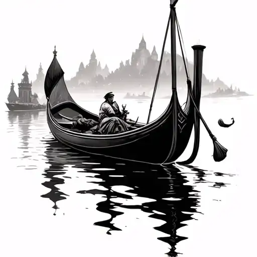 Gondola tattoo design idea