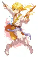 hunter x hunter kurapika chain tattoo design idea