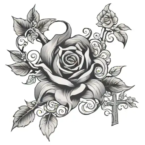 Luke 1 37 tattoo design idea