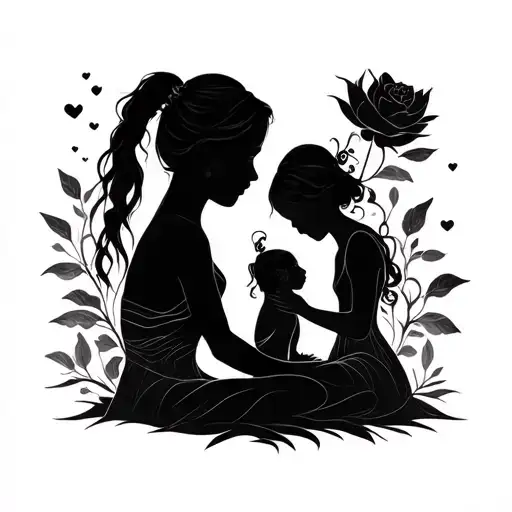 a tattoo that represents the birth of my 2 daughters tattoo design idea