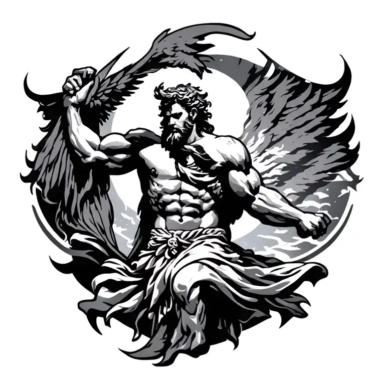 PROMETHEUS GOD tattoo design idea