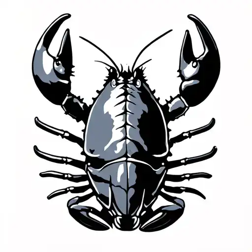 crayfish tattoo design idea