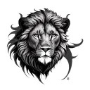 Leo Aries tattoo design idea
