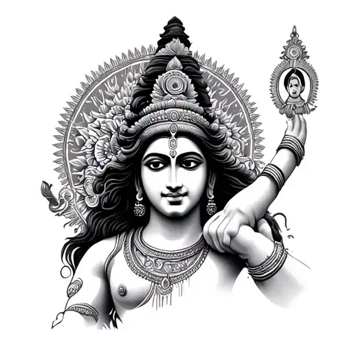 lord vishnu forearm tattoo tattoo design idea