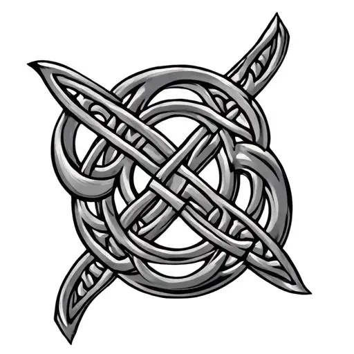 Celtic Dara Knot tattoo design idea