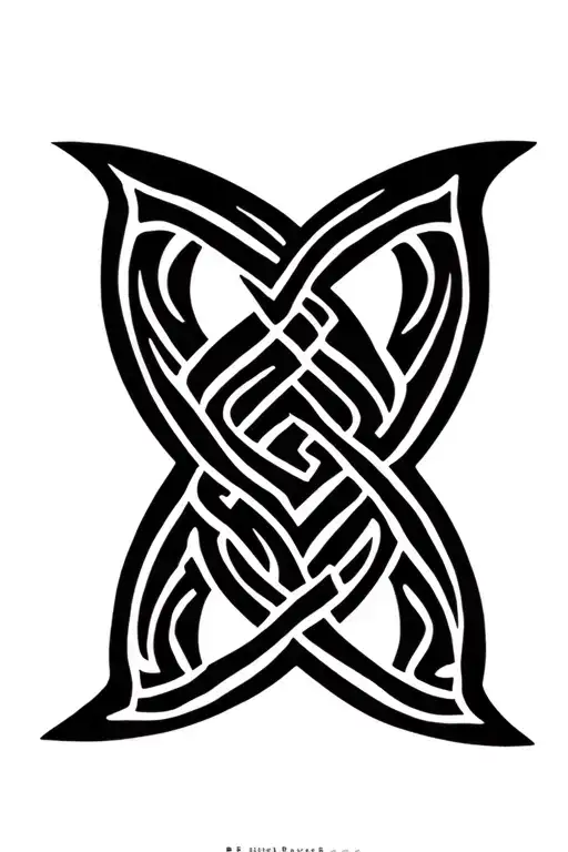 Father Son Celtic Knot tattoo design idea
