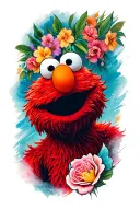 elmo tattoo design idea