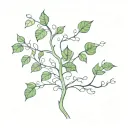 poison ivy tree tattoo design idea