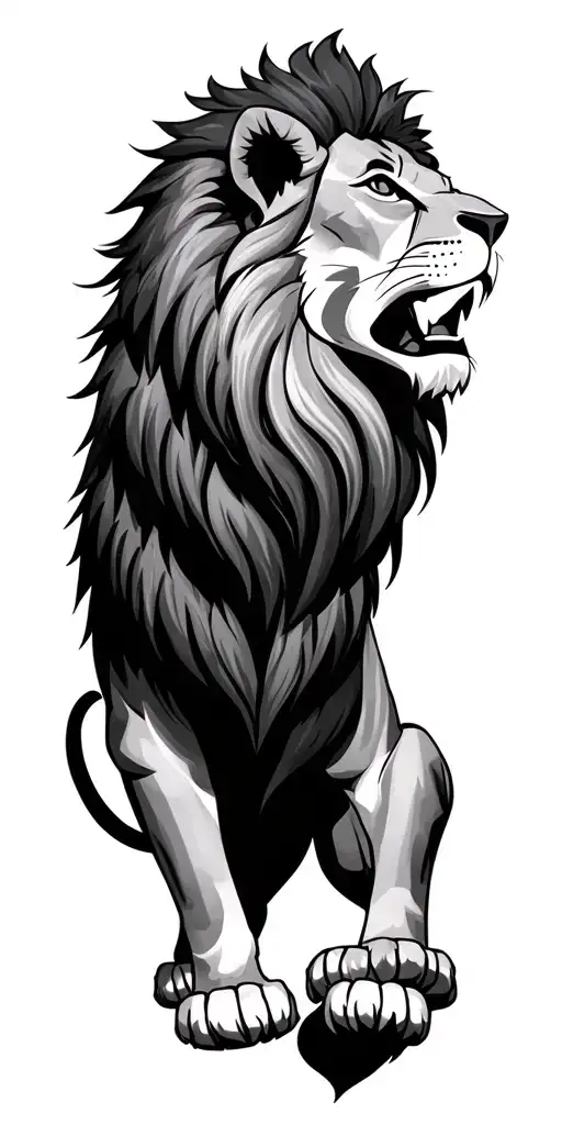 Lion King, lion cobb tattoo design idea