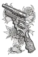 1776 guns tattoo design idea