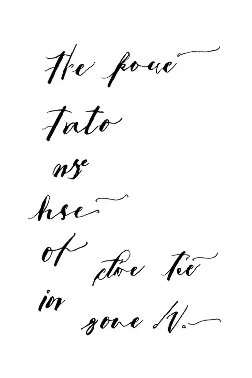 Text  or quotes tattoo design idea