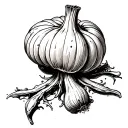garlic cream tattoo design idea