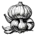garlic cream tattoo design idea