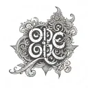 chicano lettering saying andre tattoo design idea