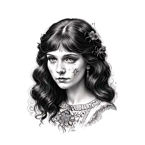 Alice Liddell with dementia at 62yo tattoo design idea