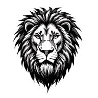 Rasta lion with dreadlocks tattoo design idea