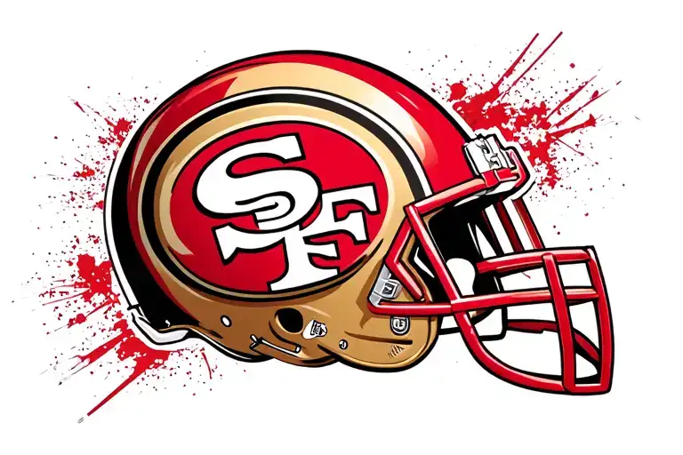 49ers, football tattoo design idea