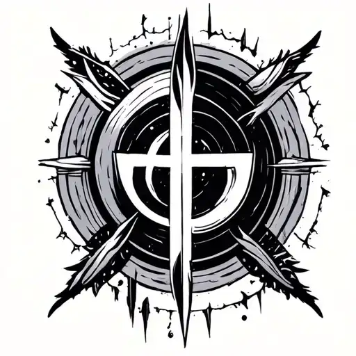 Boredom symbol tattoo design idea