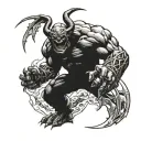 Balrog from Lord of the Rings tattoo design idea