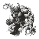 Balrog from Lord of the Rings tattoo design idea